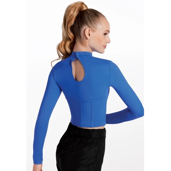 Balera | Long Sleeve Caged Waist Top Dance Costume, Size LC - Picture 3 of 7